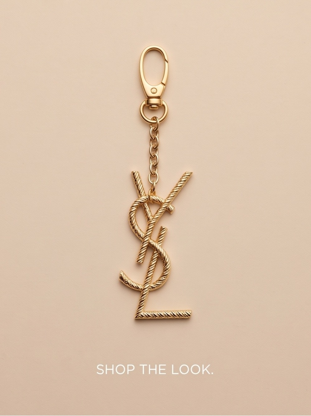 Unbranded Upcycled Logo Rope Key Charm